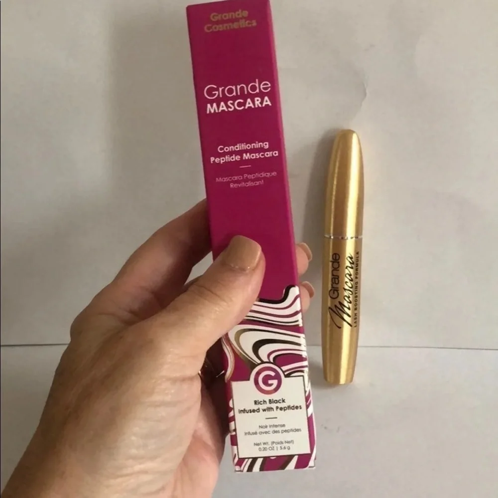 GRANDE Cosmetics FULL SIZE GrandeMASCARA Conditioning Peptide Mascara 0.20oz $25